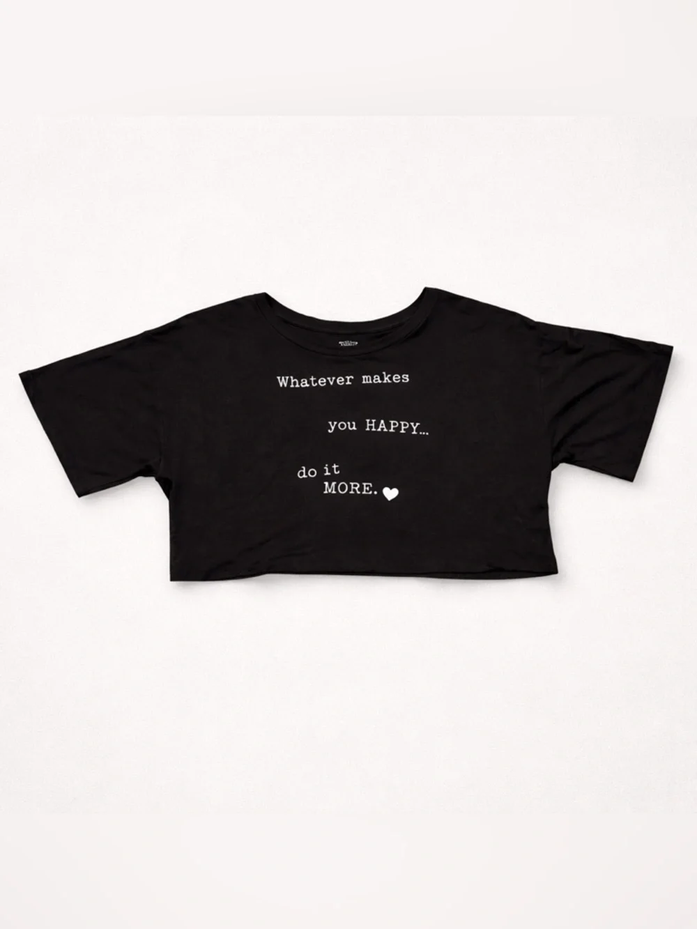 Junie and Jade Whatever Makes You Happy Crop Shirt - Picture 1 of 5